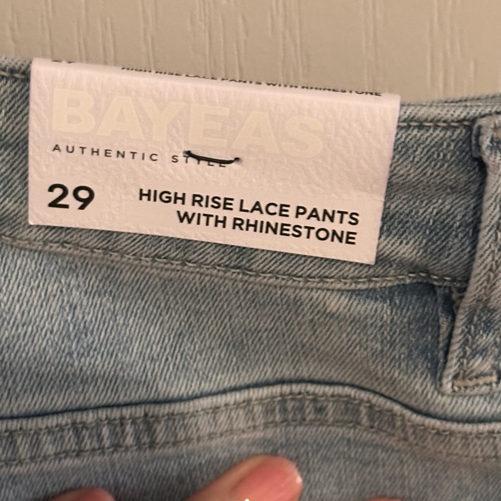 New, with tags. Beautiful Embellished Jeans! - Picture 3 of 5